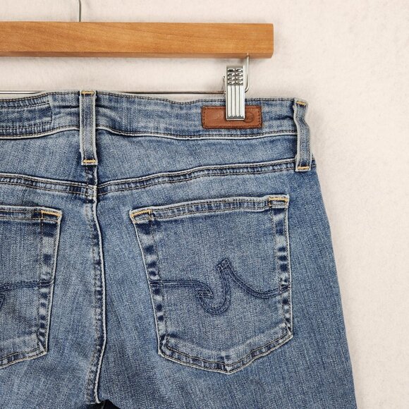 AG Jeans Womens 30 Blue Mari High Rise Straight Leg Adriano Goldschmied Stretch - Picture 8 of 11